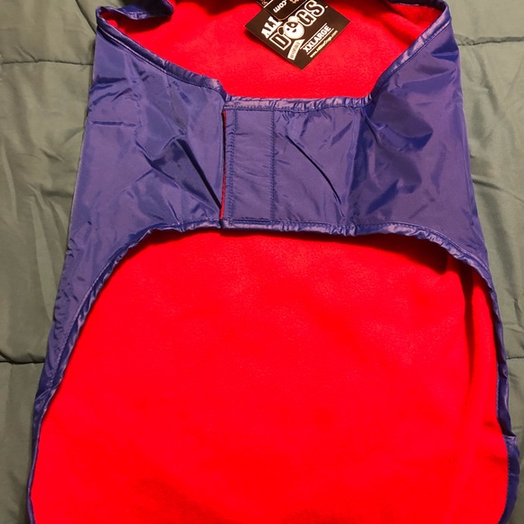 NY Rangers Weather-Resistant Blanket Pet Coat - Picture 3 of 5